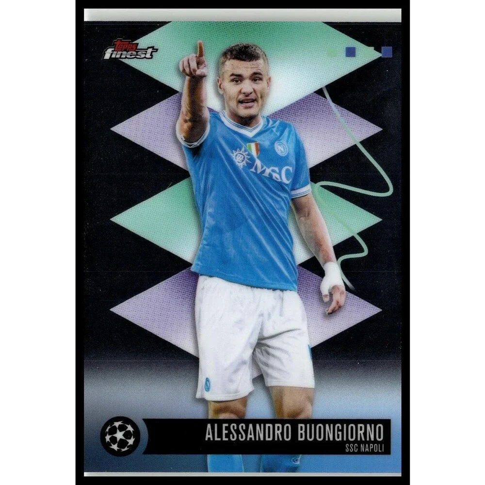 2026 Topps Finest Alessandro Buongiorno #568 Napoli Rare